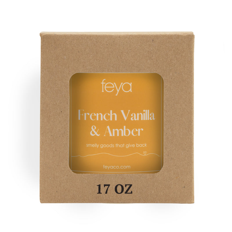 Feya French Vanilla 17 oz Candle In Box