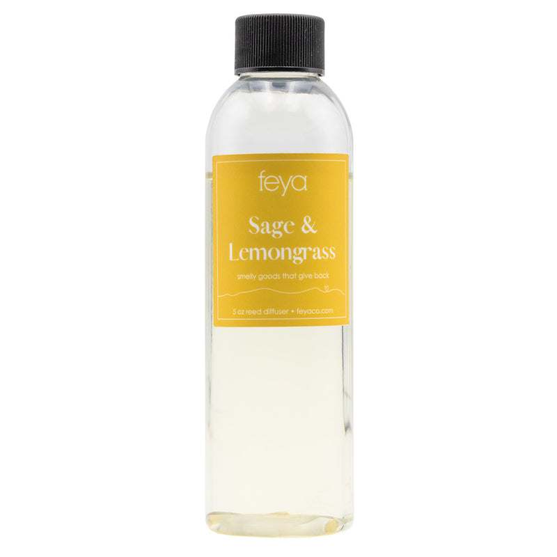 Feya Sage & Lemongrass Reed Diffuser Refill