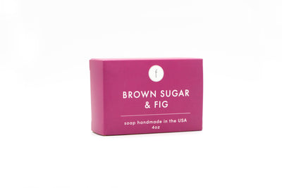 Feya Co Brown Sugar and Fig Soap in packaging