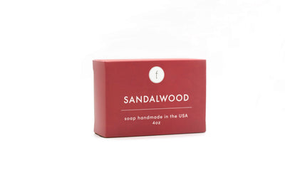 Feya co Sandalwood 4 oz soap in packaging